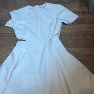 Elizabeth and James Pink Leonie Short Sleeve Side Cut Out Mini Womens Dress 4